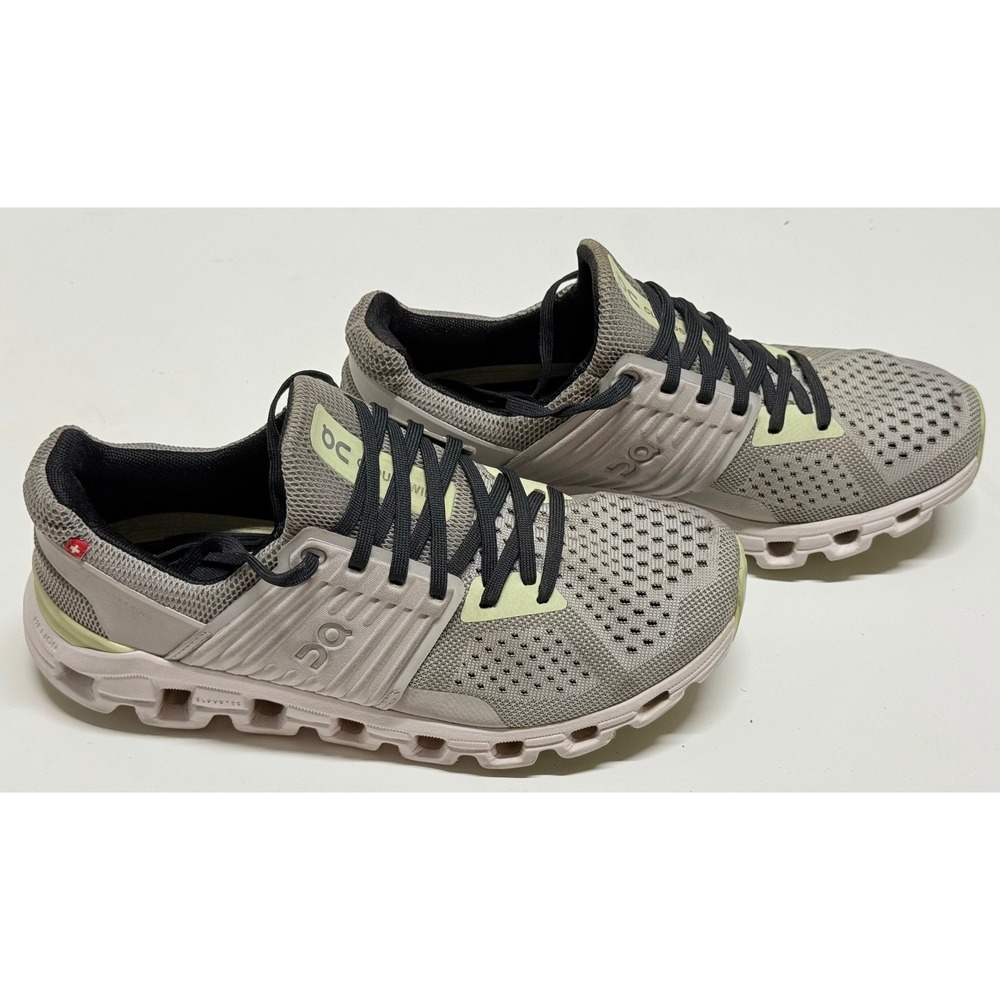 On Cloudswift Running Shoes Grey Lime Green Womens Size 7 41.98679